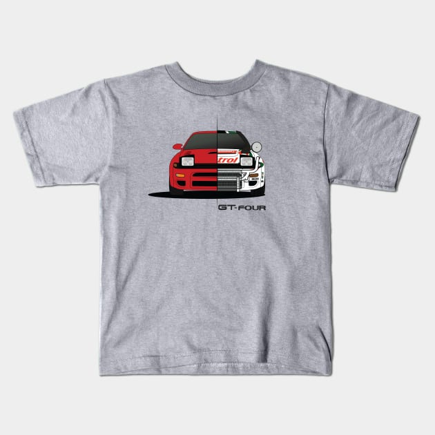 Celica GT-four Kids T-Shirt by AutomotiveArt